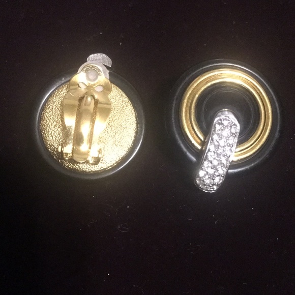 Authentic Vintage Givenchy ClipOn Earrings 1980 - Picture 8 of 12